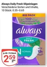 Always - Daily Fresh Slipeinlagen