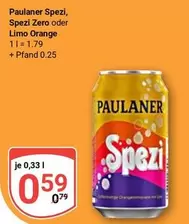 Paulaner - Spezi, Spezi Zero oder Limo Orange