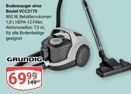 Bodensauger ohne Beutel VCC3170