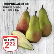 Tafelbirnen „Abate Fetel"