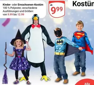 Kinder - - oder Erwachsenen-Kostüm