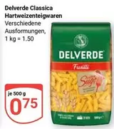 Hartweizenteigwaren Verschiedene Ausformungen