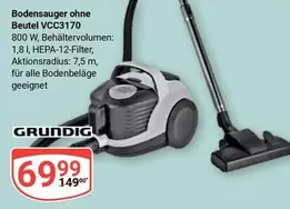 Bodensauger ohne Beutel VCC3170