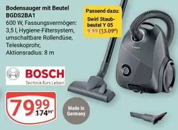 Bosch - Bodensauger mit Beutel BGDS2BA1