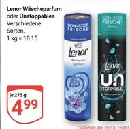 Wäscheparfum oder Unstoppables