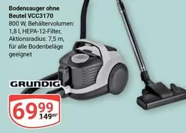 Bodensauger ohne Beutel VCC3170