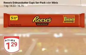 Reese's - Erdnussbutter Cups 5er-Pack oder Minis