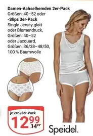 Damen-Achselhemden 2er-Pack -Slips 3er-Pack