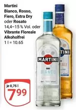 Martini - Bianco, Rosso, Fiero, Extra Dry oder Rosato