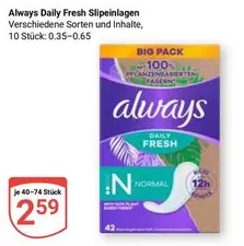 Always - Daily Fresh Slipeinlagen