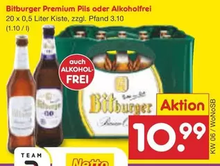 Bitburger - Premium Pils oder Alkoholfrei