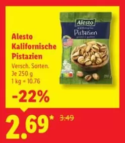 Kalifornische Pistazien