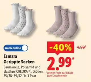 Gerippte Socken