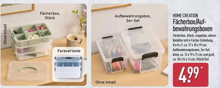Fächerbox/Auf-bewahrungsboxen