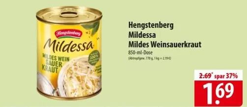 Mildessa Mildes Weinsauerkraut