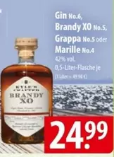 Grappa - Gin No.6, Brandy XO No.5, No.5 oder Marille No.4