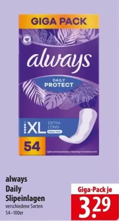 Always - Daily Slipeinlagen