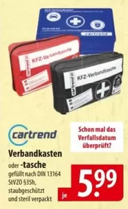 Verbandkasten oder -tasche