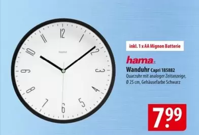 Hama - Wanduhr Capri 185882