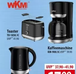 Toaster TO-1850.1C, Kaffeemaschine KM-900.1C