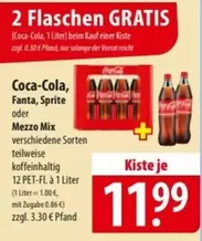 Coca Cola - Coca-Cola, Fanta, Sprite oder Mezzo Mix