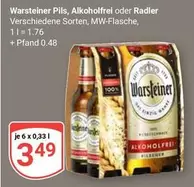 Warsteiner - Pils, Alkoholfrei oder Radler
