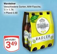 Warsteiner - Verschiedene Sorten, MW-Flasche