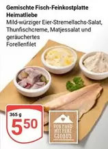 Hand - Gemischte Fisch-Feinkostplatte