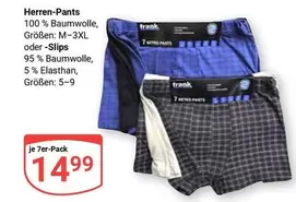 Herren-Pants oder -Slips