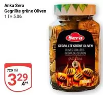 Gegrillte grüne Oliven