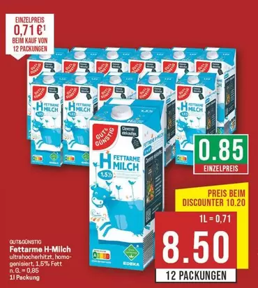 Fettarme H-Milch