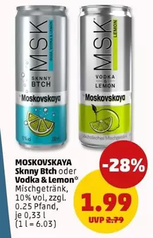 Sknny Btch oder Vodka & Lemon