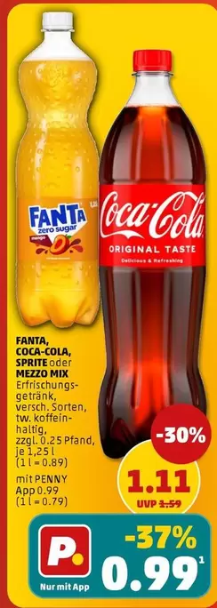 Fanta - FANTA, COCA-COLA, SPRITE oder MEZZO MIX