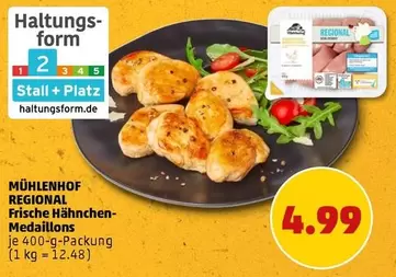 Frische Hähnchen-Medaillons