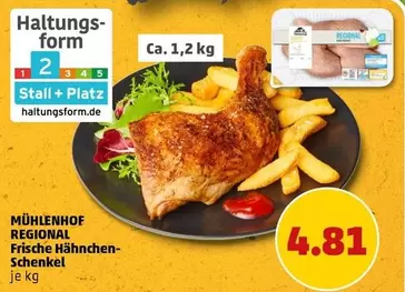 Frische Hähnchen-Schenkel