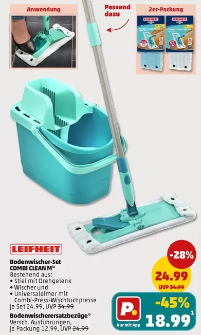 Bodenwischer-Set COMSI CLEAN M