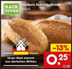 Vollkorn Schnittbrötchen