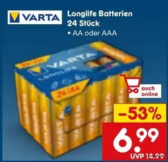 Varta - Longlife Batterien