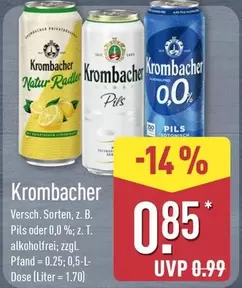 Krombacher - Pils oder 0,0 %