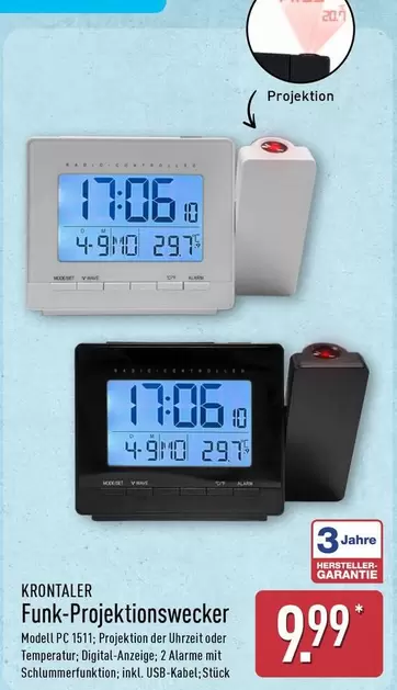 Wave - Funk-Projektionswecker