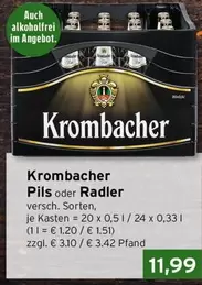 Krombacher - Pils oder Radler
