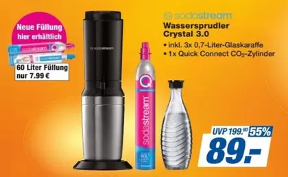 Sodastream - Wassersprudler Crystal 3.0