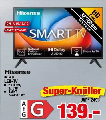 Hisense - 32E4QT LED-TV