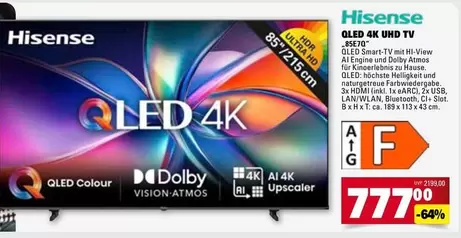 Hisense - QLED 4K UHD TV