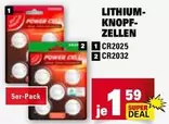 Lithium - LITHIUM-KNOPFZELLEN CR2025, CR2032