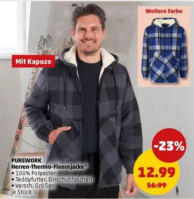 Herren-Thermo-Fleecejacke