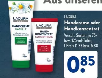 Hand - Creme Oder Konzentrat