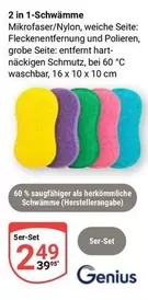 Genius - 2 in 1-Schwämme