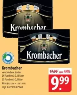 Krombacher - verschiedene Sorten