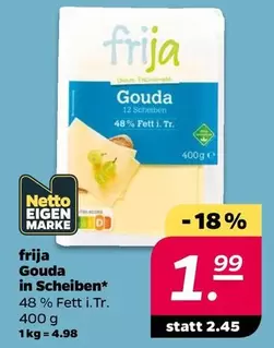 Gouda in Scheiben